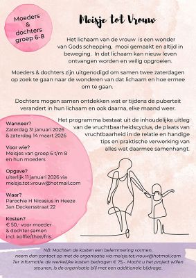 Bijeenkomsten - Meisje tot Vrouw